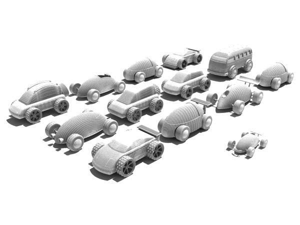 toy car obj - Wooden toy car collection... by gile.073